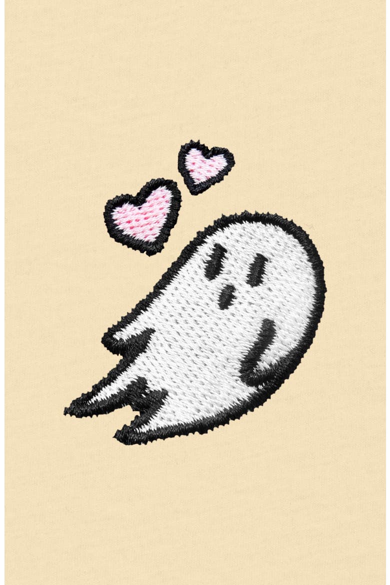 Womens Heartly Ghost Lightweight High Waisted Tee, Alternate, color, Butter Cream