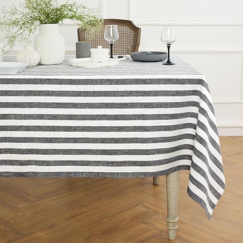Linen Tablecloth - Sorrento Stripe
