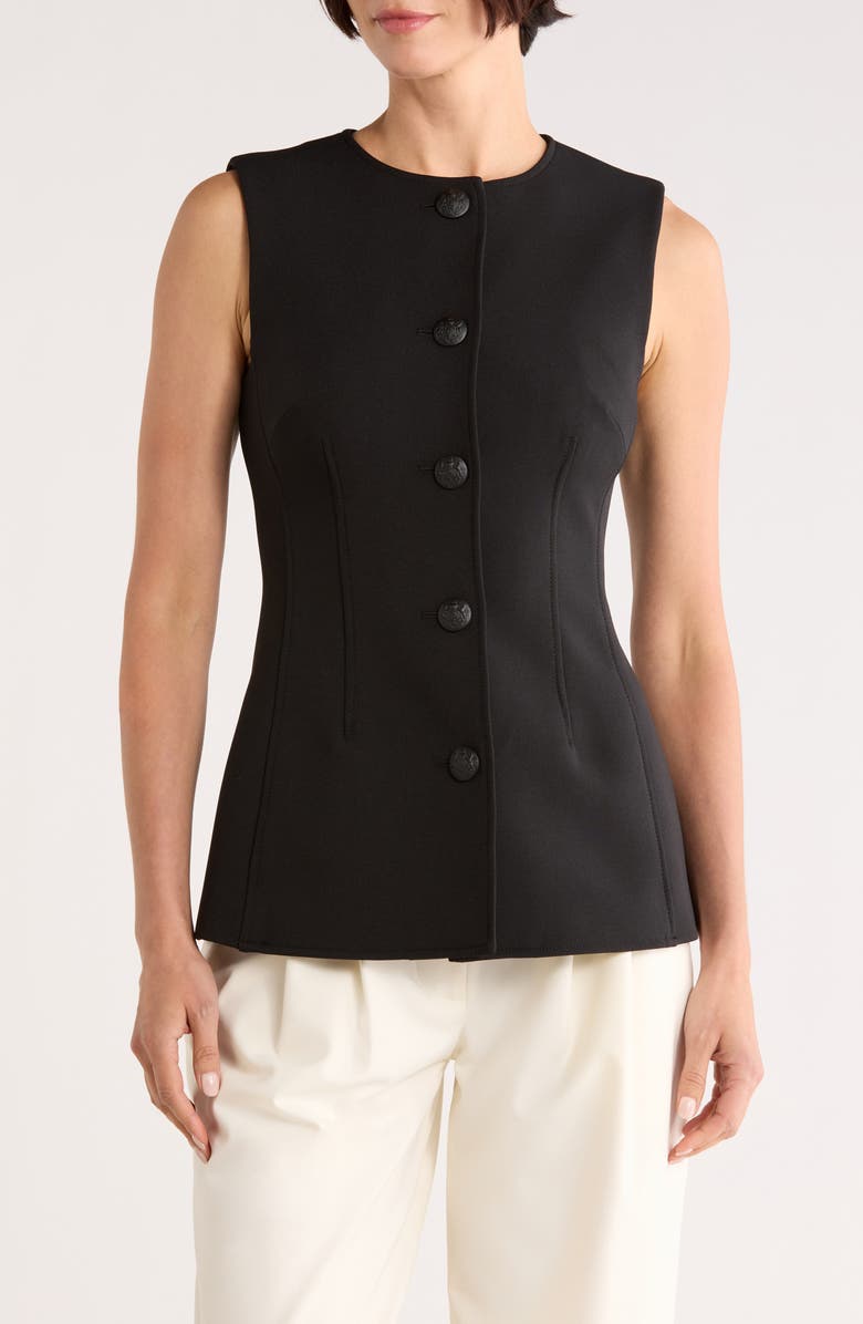 Veronica Beard Jessup Vest, Main, color, Black