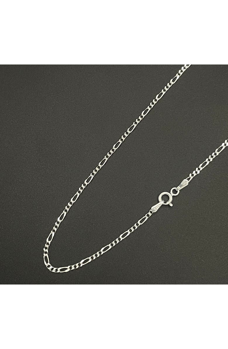 Dontello Gian Sterling Silver Thin Pendant Necklace, Alternate, color, Silver