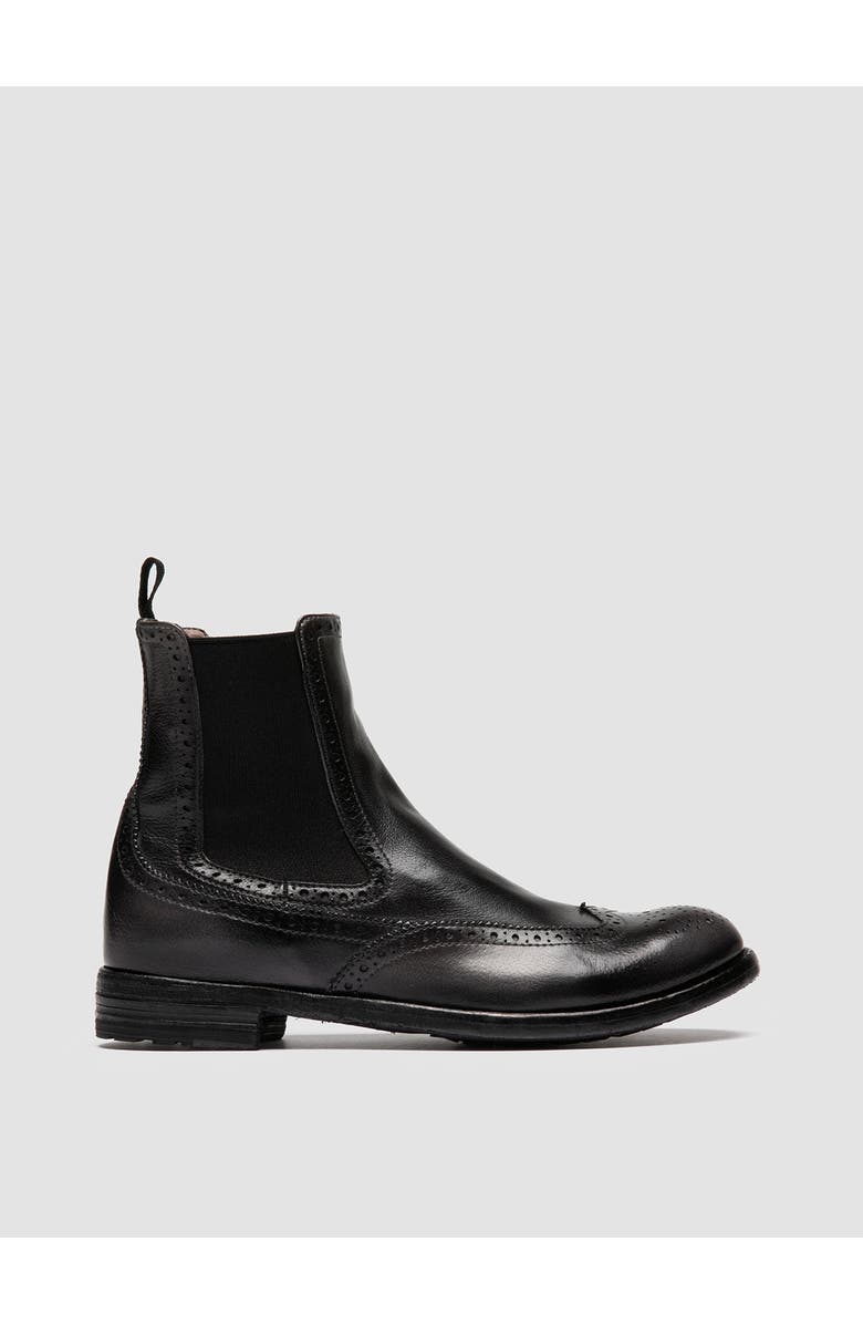 Officine Creative Lexikon 151 Leather Chelsea Boots, Main, color, Black