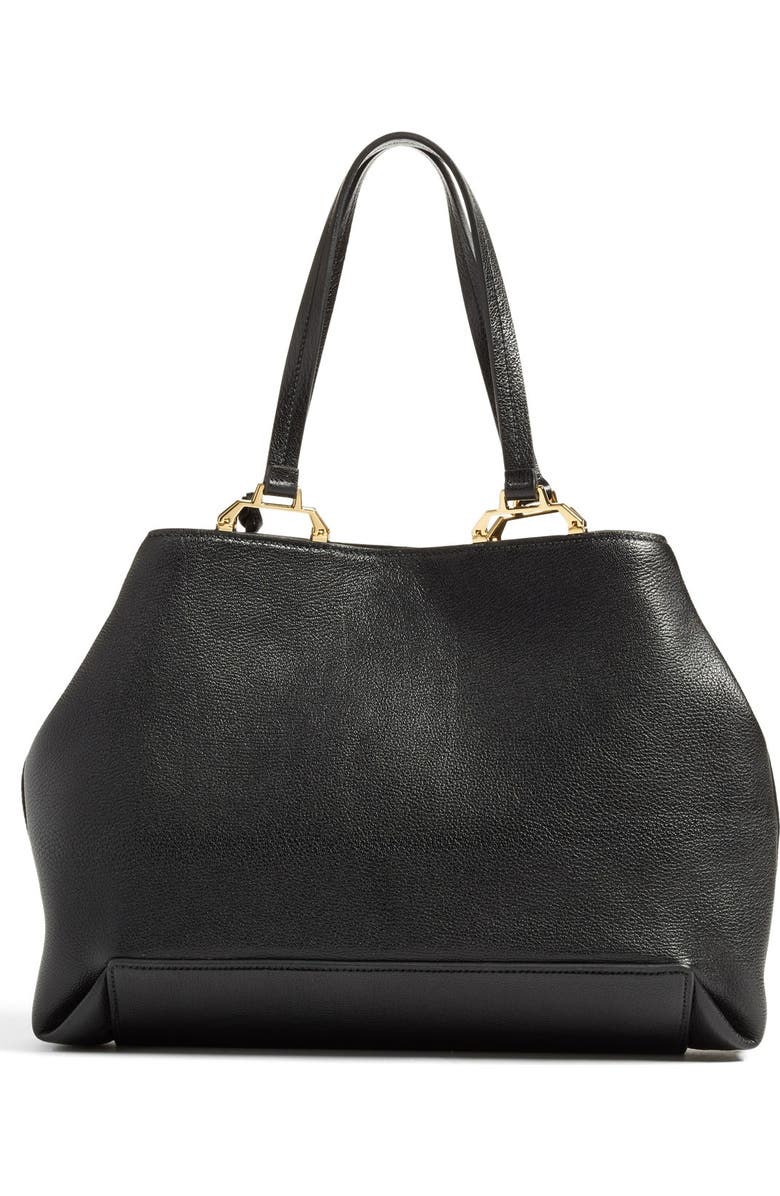 Miu Miu 'Madras' Goatskin Leather Tote, Alternate, color,