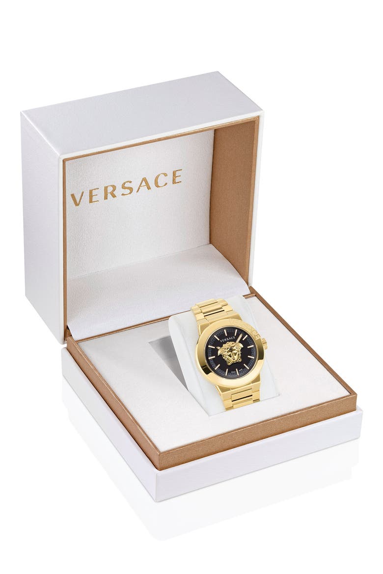 Medusa Infinite Bracelet Watch, 45mm, Alternate, color, IP YELLOW GOLD