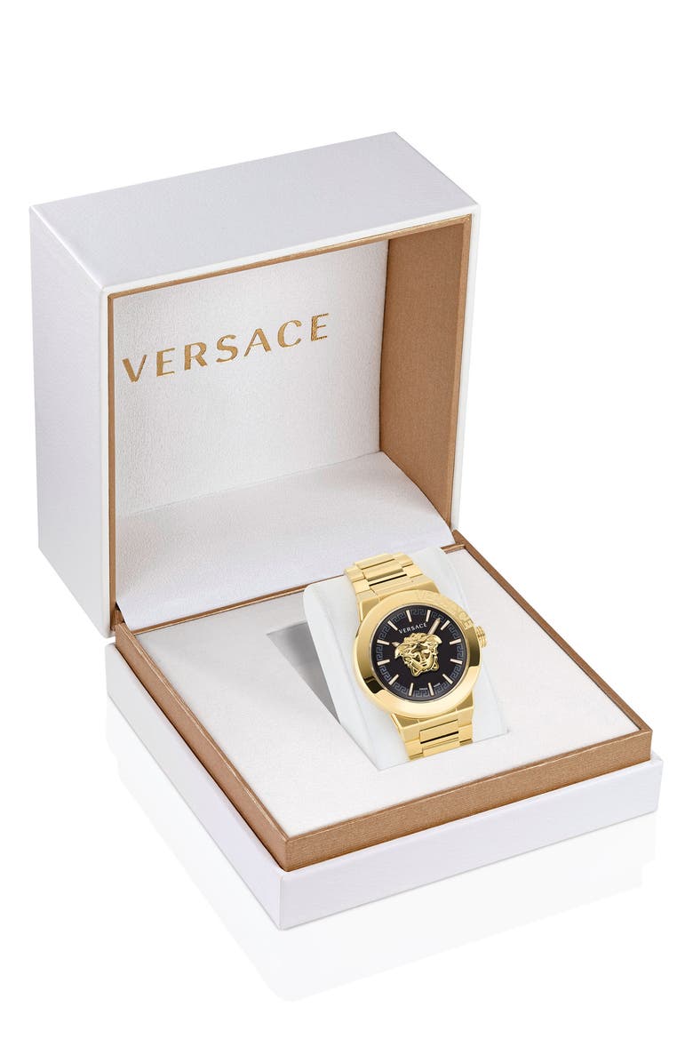 Versace Medusa Infinite Bracelet Watch, 45mm, Alternate, color, Ip Yellow Gold