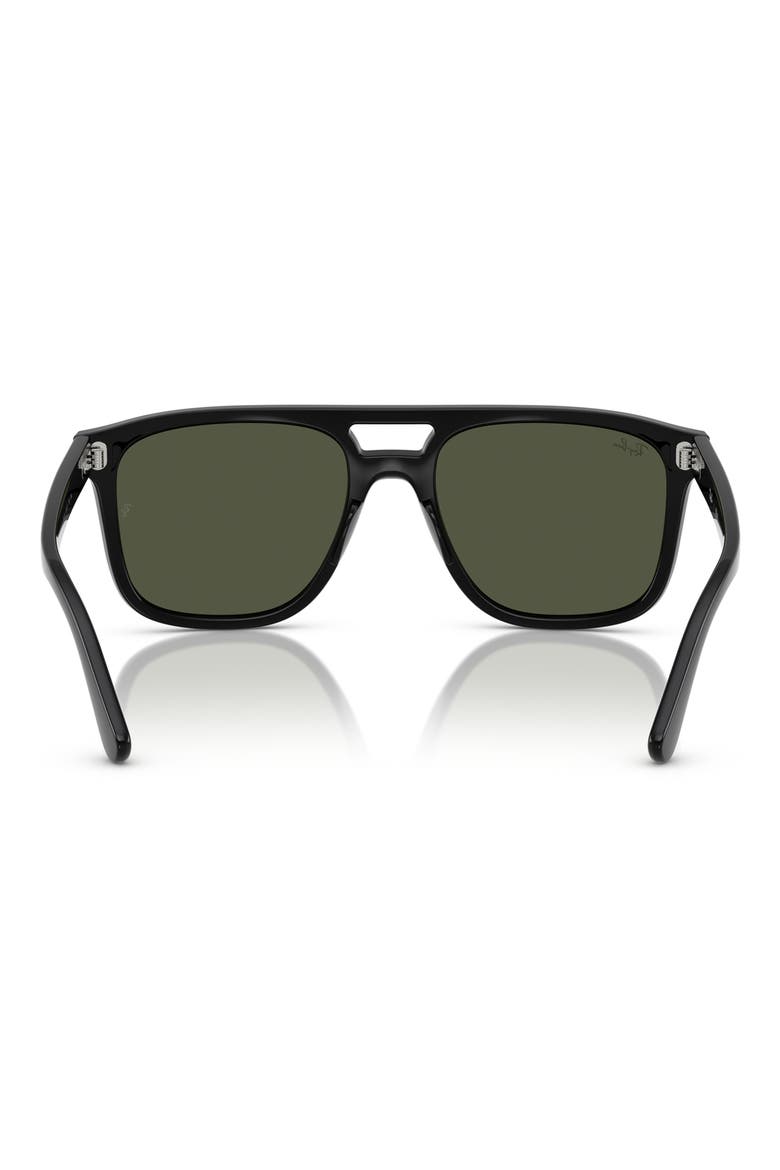 58mm Square Sunglasses, Alternate, color, BLACK
