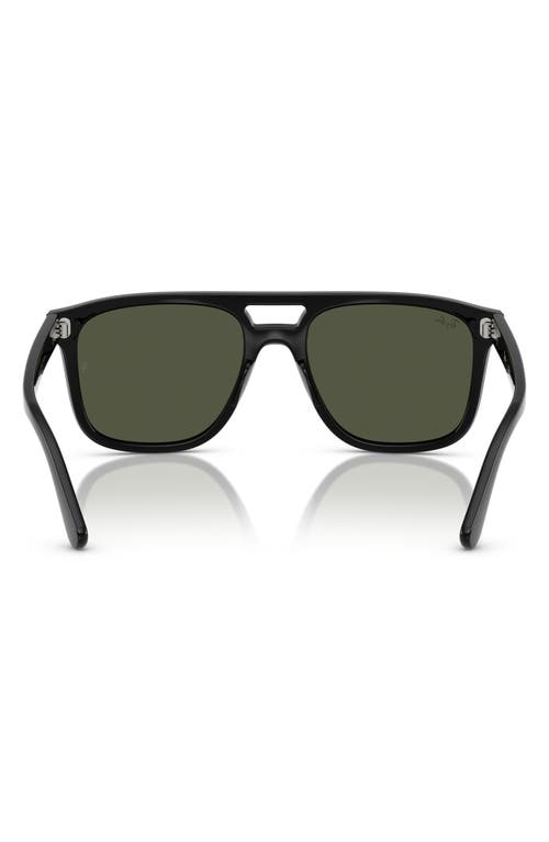 Ray Ban Rb2213 Sunglasses Black Frame Green Lenses 55-20 In Black