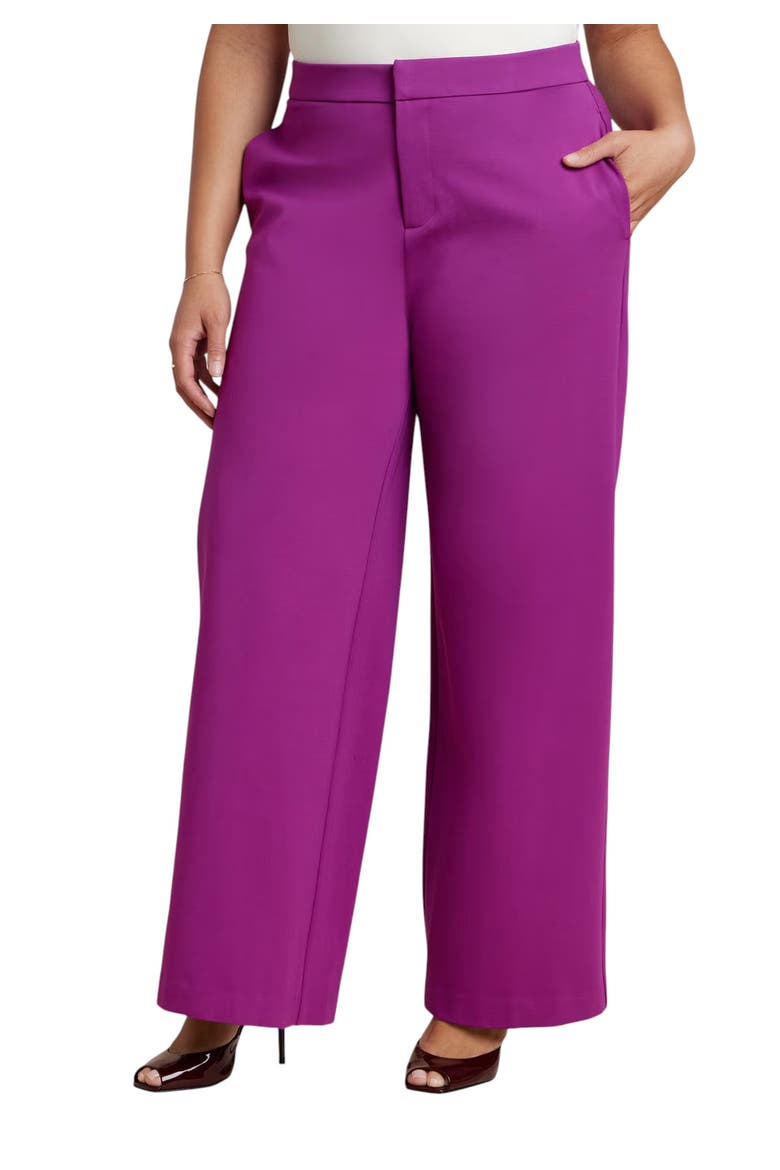 The Ultimate Stretch Wide Leg Work Pant, Main, color, HOLLYHOCK