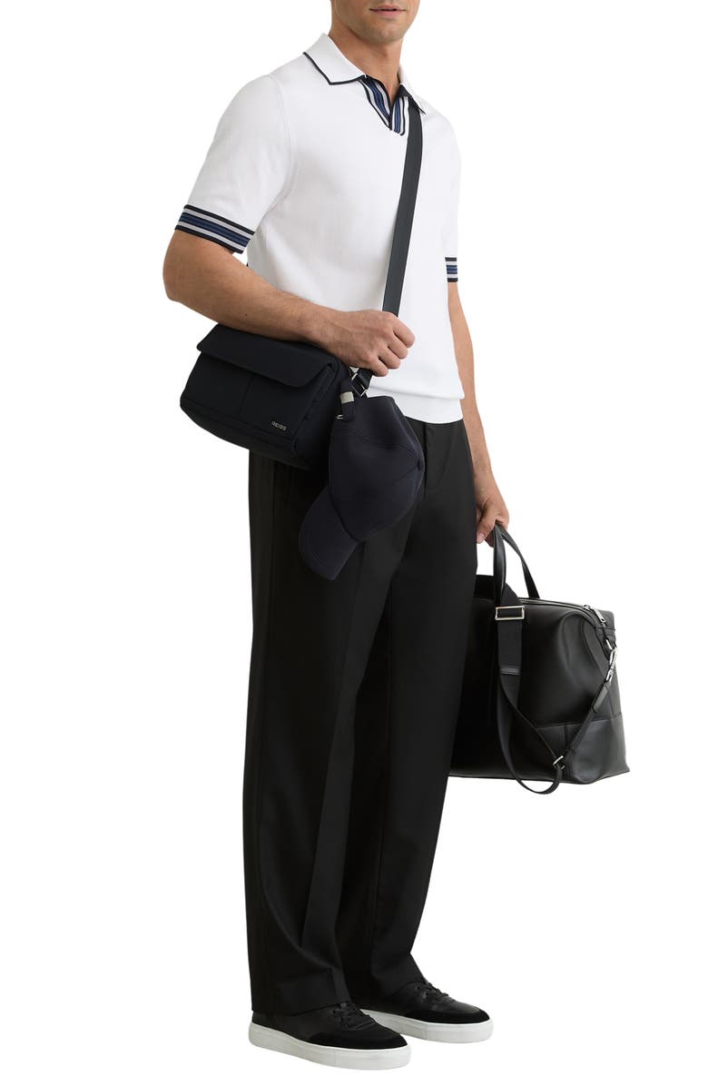 Reiss Poole Tipped Polo, Alternate, color, White