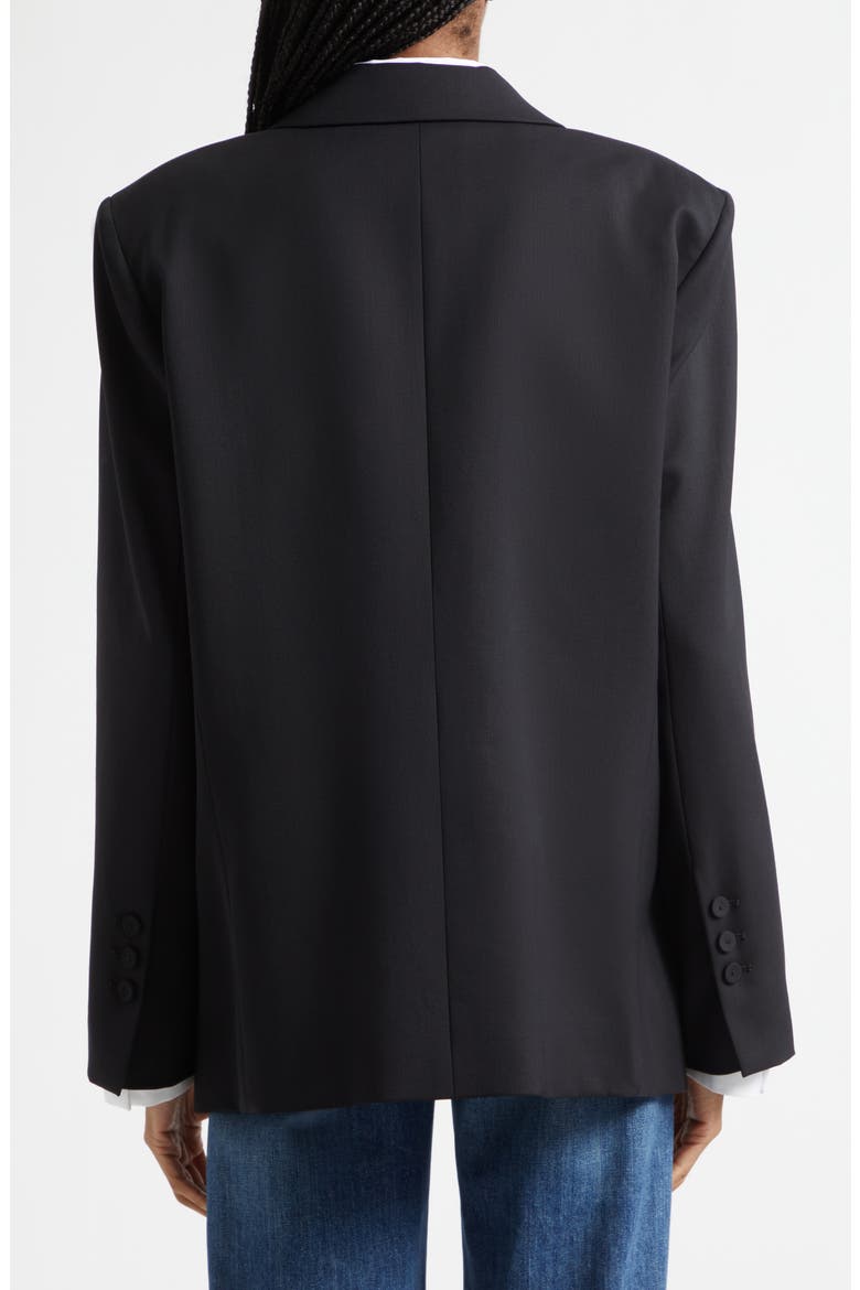 Harper Double Breasted Tuxedo Jacket, Alternate, color, BLACK