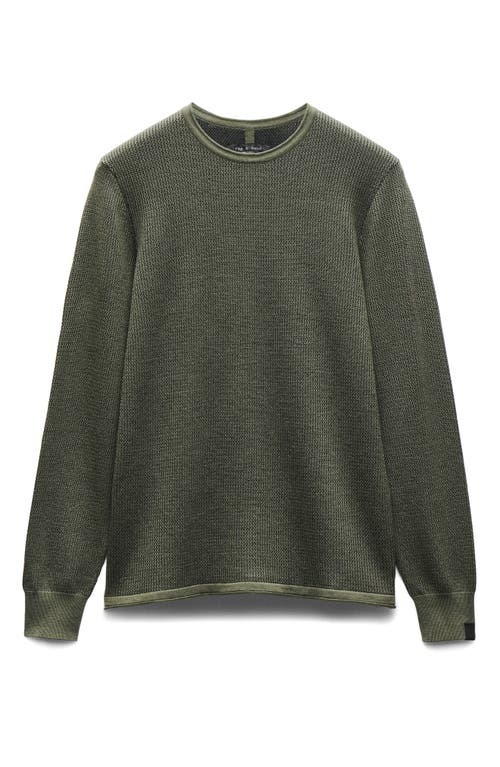 Rag & Bone Gregory Cashmere Crewneck Sweater In Green