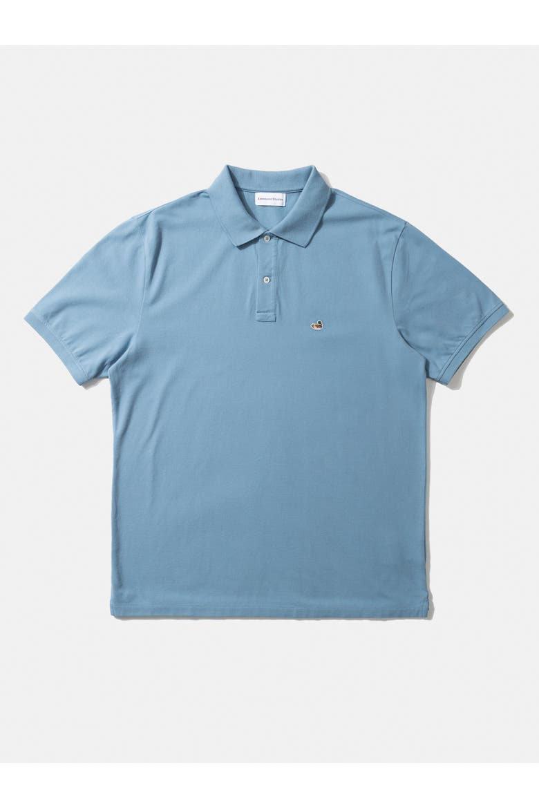 Duck Logo Piqué Polo Shirt, Alternate, color, Plain Steel