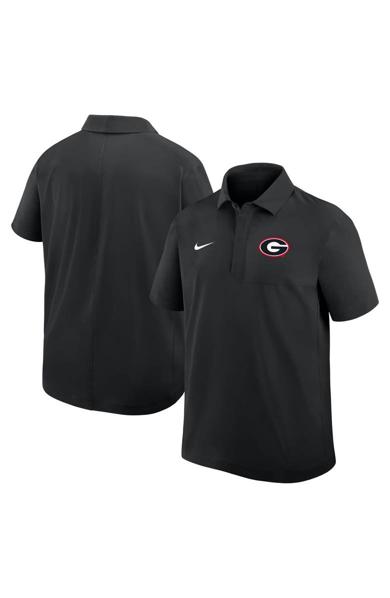 Nike Men's Nike Black Georgia Bulldogs 2025 Coaches Sideline Polo, Alternate, color, Black