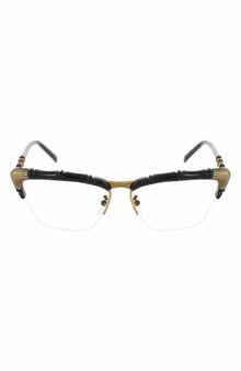 Gucci 58mm Novelty Square Optical Glasses