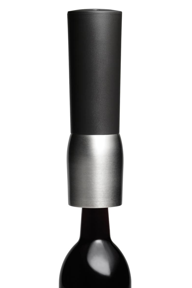 Rabbit® Stainless Steel Electric Corkscrew, Alternate, color, BLACK/STAINLESS STEEL
