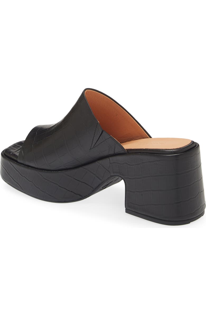 Chocolat Blu Helia Platform Sandal, Alternate, color, Black Crocodile