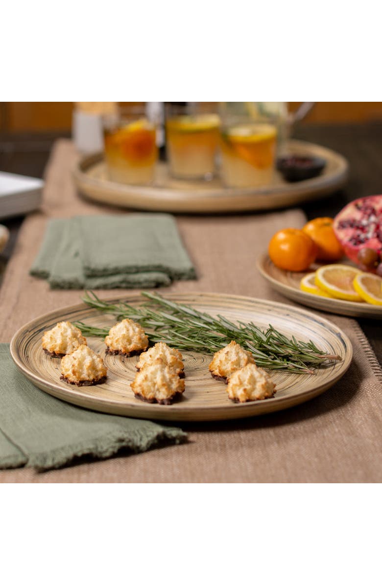 Lexa Serving Plate Set, 12 Inch x 2, Alternate, color, Black