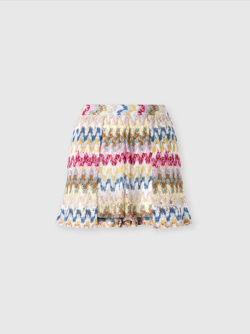 Missoni Doppelte Shorts Aus Lamé-viskose-spitze In Multicoloured