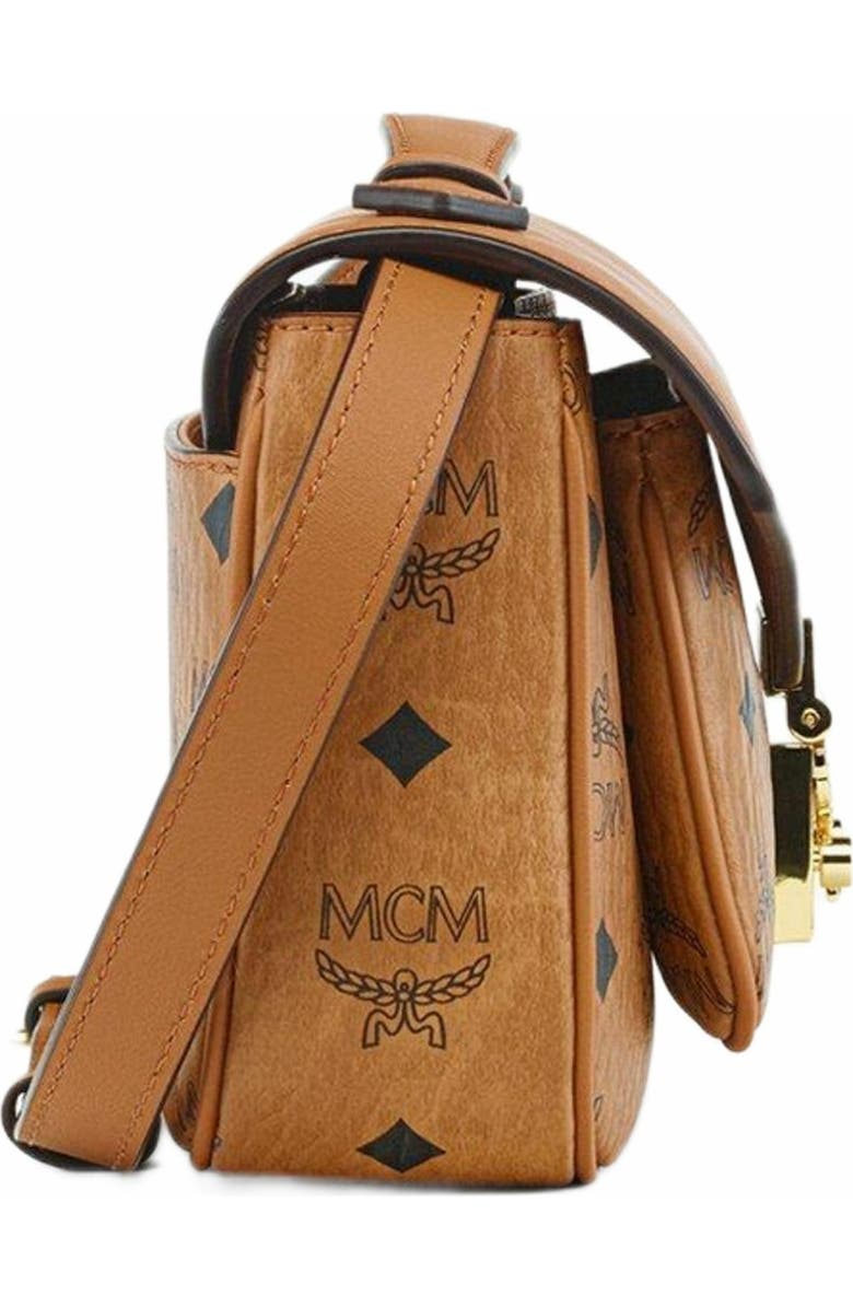 MCM Tracy Crossbody in Visetos, Alternate, color, Cognac