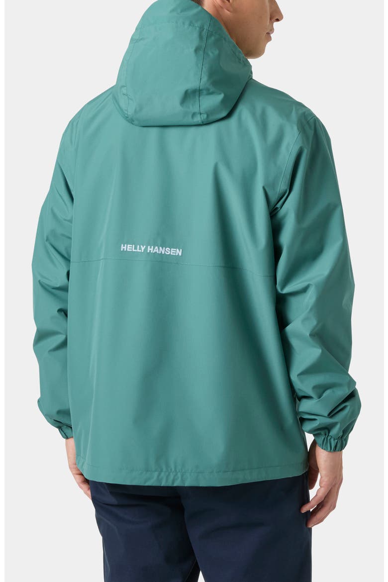 Sandoy Waterproof Rain Jacket, Alternate, color, OPAL GREEN