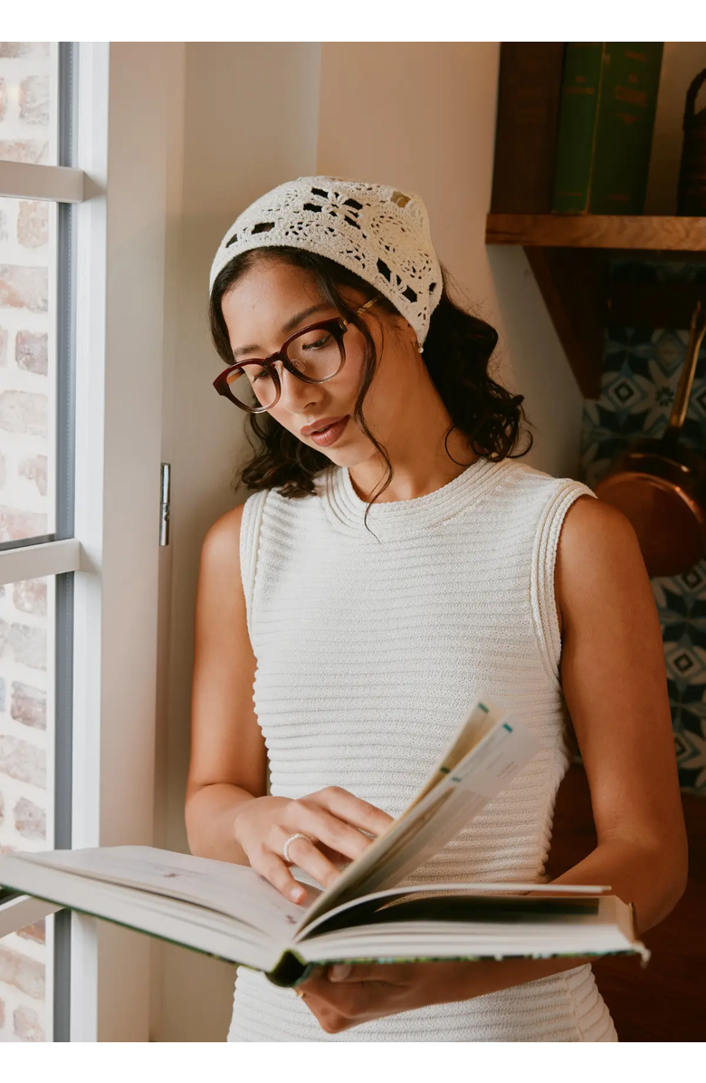 COVRY Norma Blue Light Blocking Glasses, Alternate, color, Transparent Grey With Silver