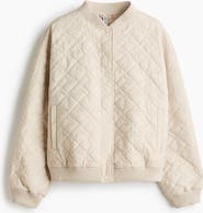 H&M Quilted Bomber Jacket