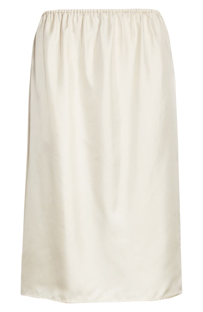 LOULOU DE SAISON Vasali Silk Skirt, Alternate, color, Ivory