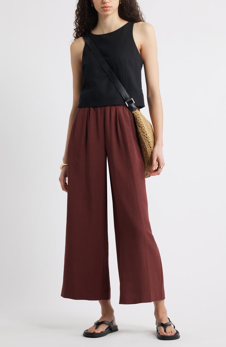 Nordstrom Sleeveless Top, Alternate, color, Black