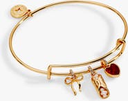 Alex and Ani 'There Cannoli Be You' Bow & Heart Multi Charm Bangle