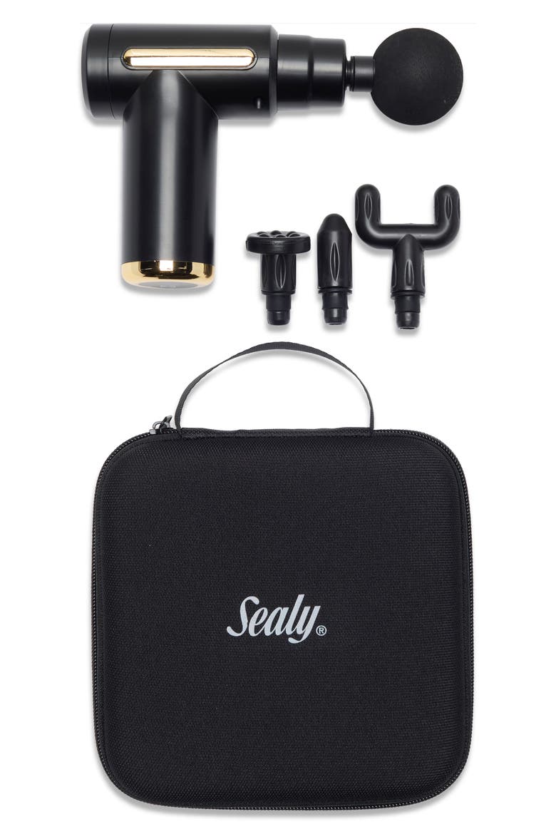 Mini Massager with Case, Main, color, BLACK