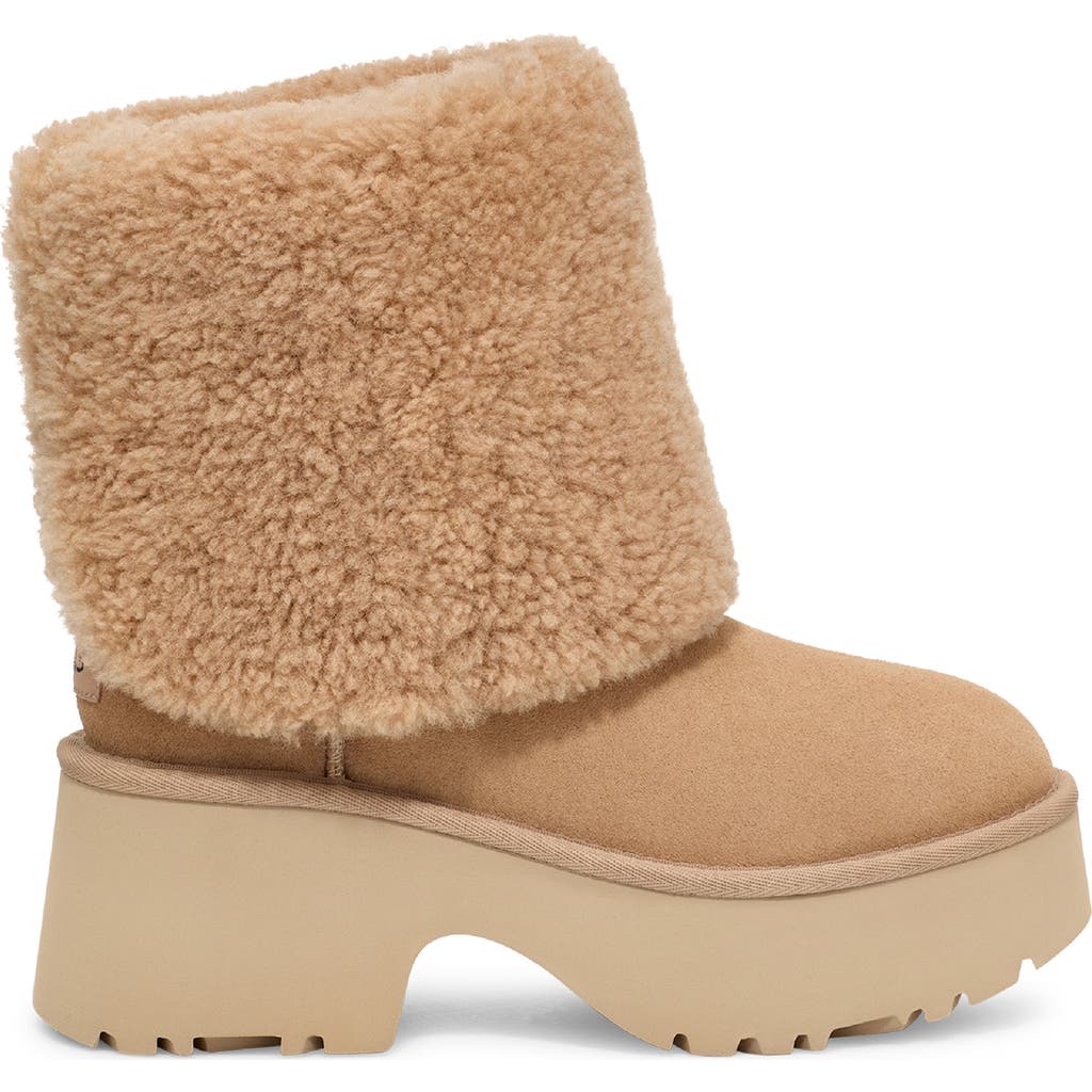 UGG UGG® CLASSIC NEW HEIGHTS GENUINE SHEARLING CUFFABLE BOOT