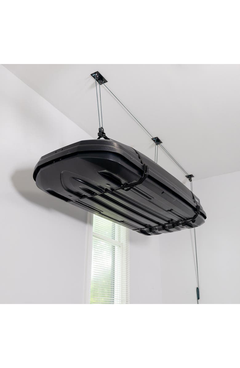 StoreYour EasyLift Cargo Box Hoist -Holds up to 150 lbs, Alternate, color, Black