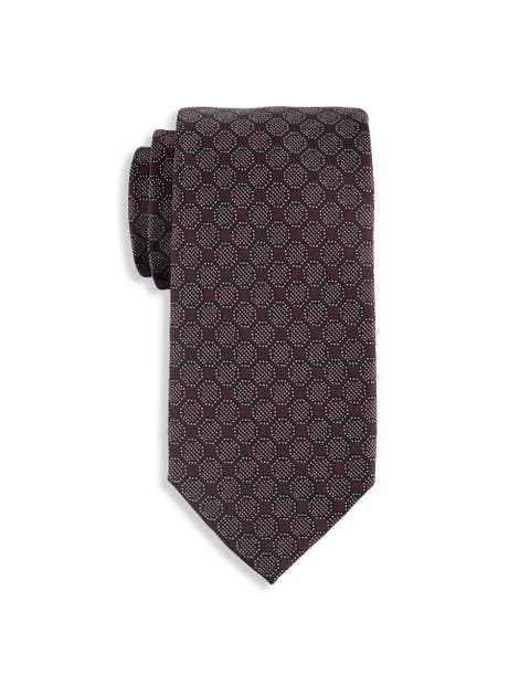 Big 
Tall Sorrel Geometric Tie