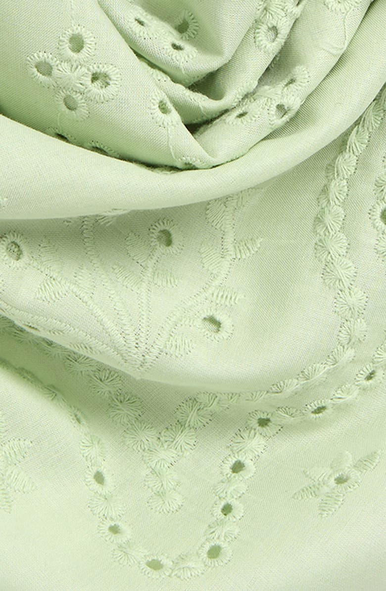 Treasure & Bond Eyelet Embroidered Bandana, Alternate, color, Mint