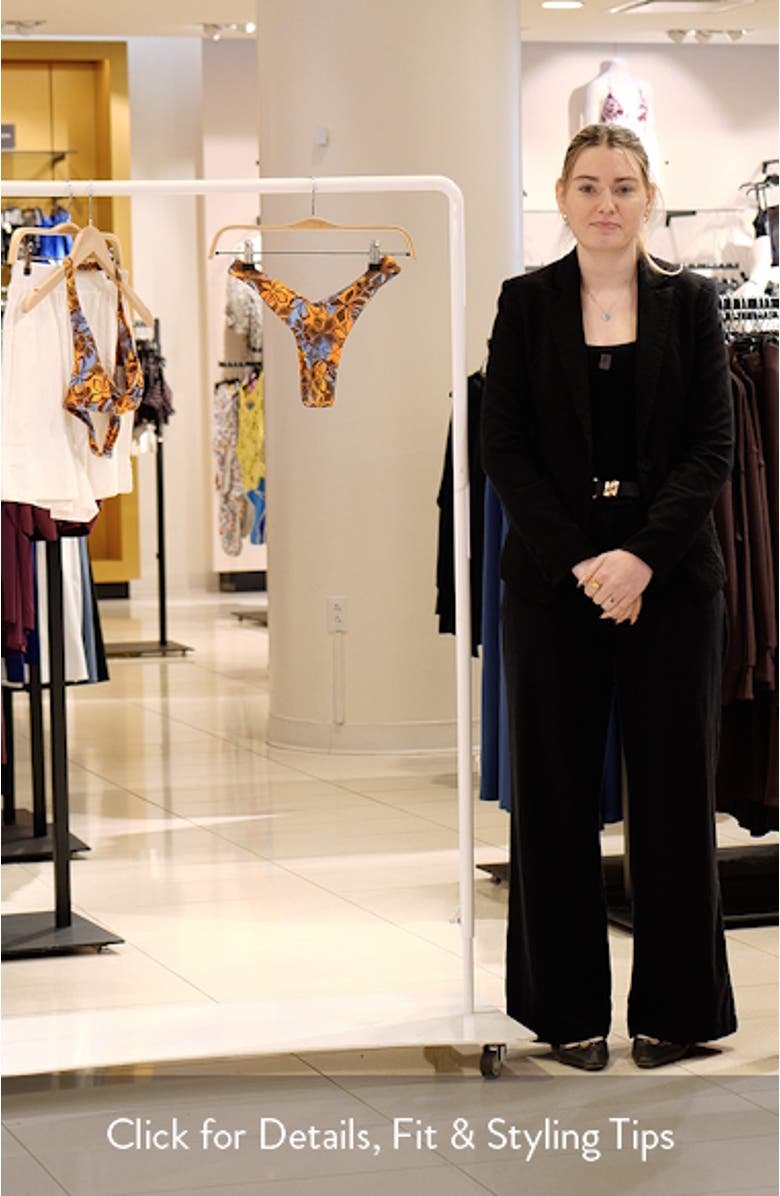 Y-Cut Thong Bikini Bottoms, sales video thumbnail