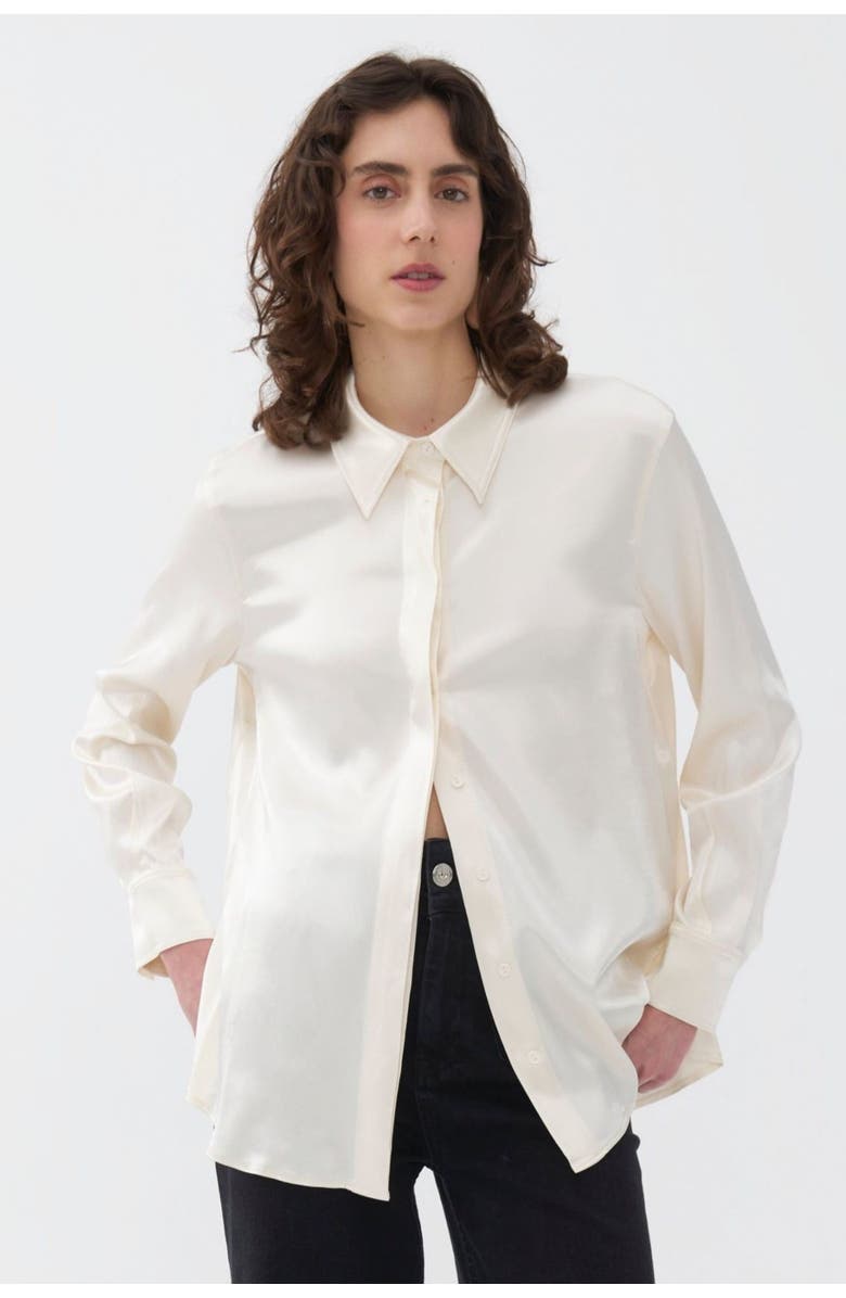 Nocturne Draped Shirt, Main, color, 