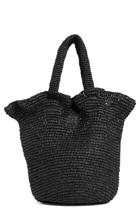 Ruffle Edge Crochet Bag