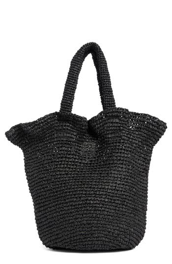 Collection XIIX Ruffle Edge Crochet Bag in Black at Nordstrom Rack