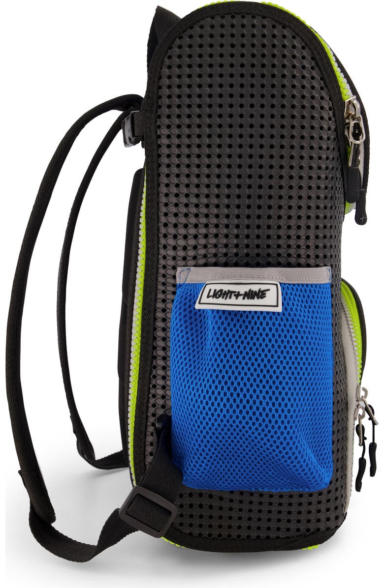 Light+Nine Electric Blue Student Water Resistant Backpack, Alternate, color,