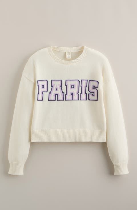 Kids' Intarsia Knit Sweater