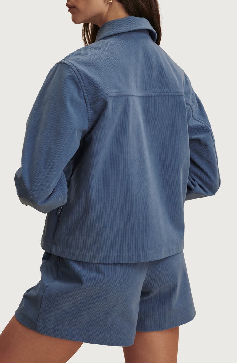 Varley Carlotta Corduroy Jacket, Alternate, color, Bijou Blue