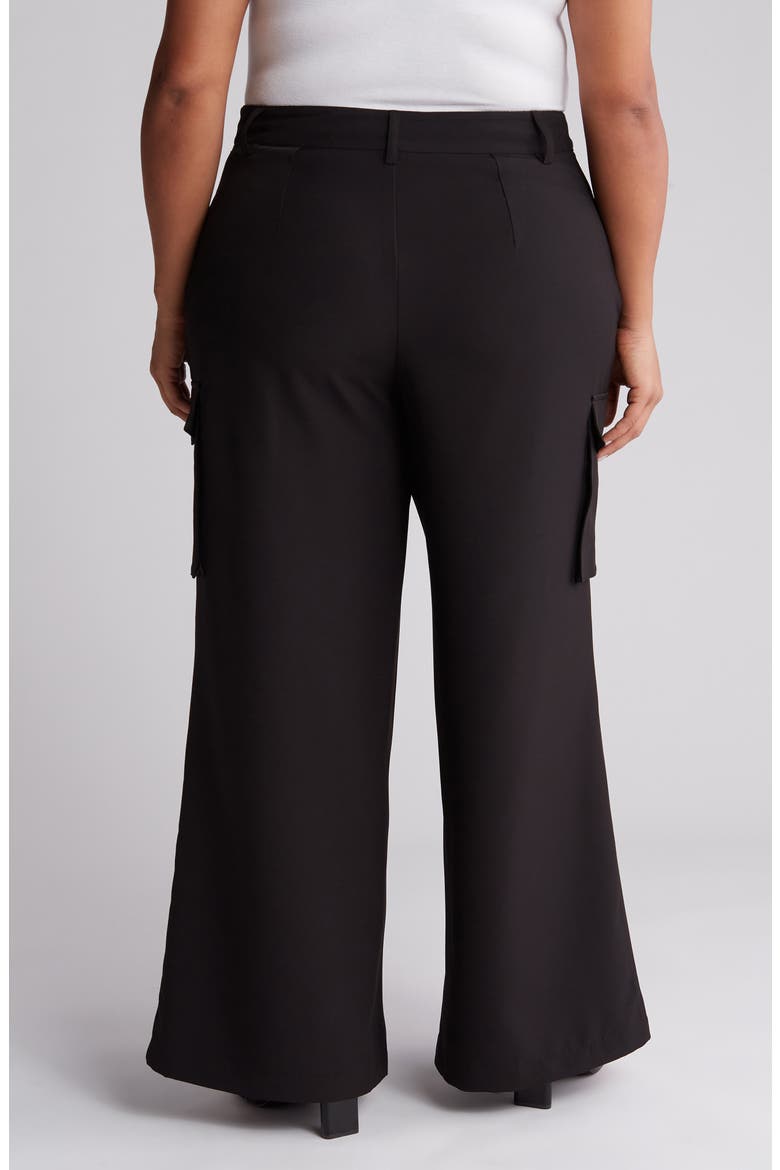 Aaliyah Cargo Pants, Alternate, color, BLACK
