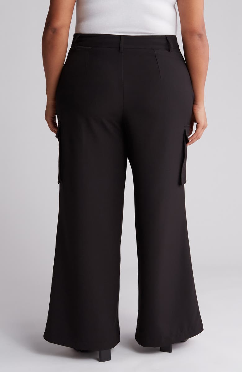 BY DESIGN Aaliyah Cargo Pants, Alternate, color, Black