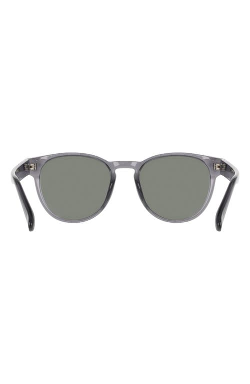 Dragon 53mm Round Sunglasses In Shiny Crystal Grey