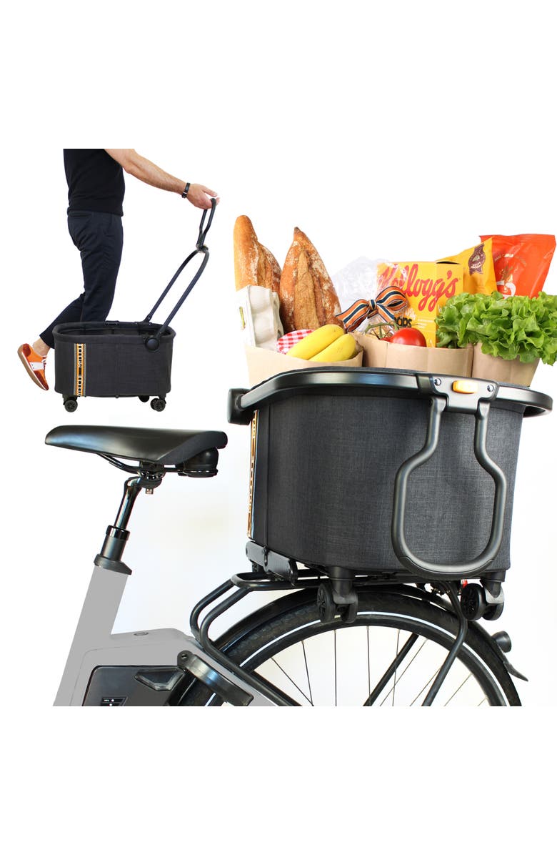 My Duque MULTI Bicycle Pannier Basket Utility Cart, Alternate, color, Black