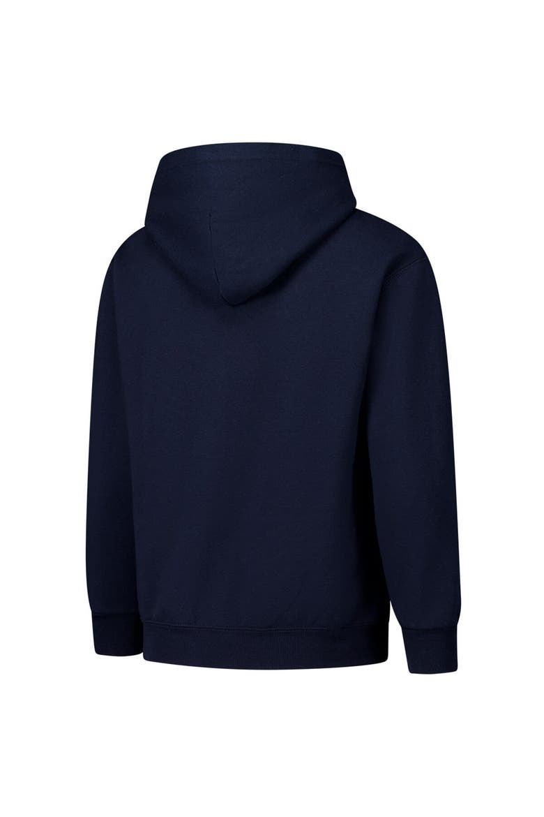 Youth Champion Navy North Carolina Tar Heels Campus Pullover Hoodie, Alternate, color, Navy