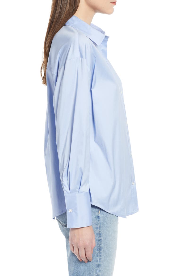 Oversize Shirt (Nordstrom Exclusive), Alternate, color, BLUE BRUNNERA