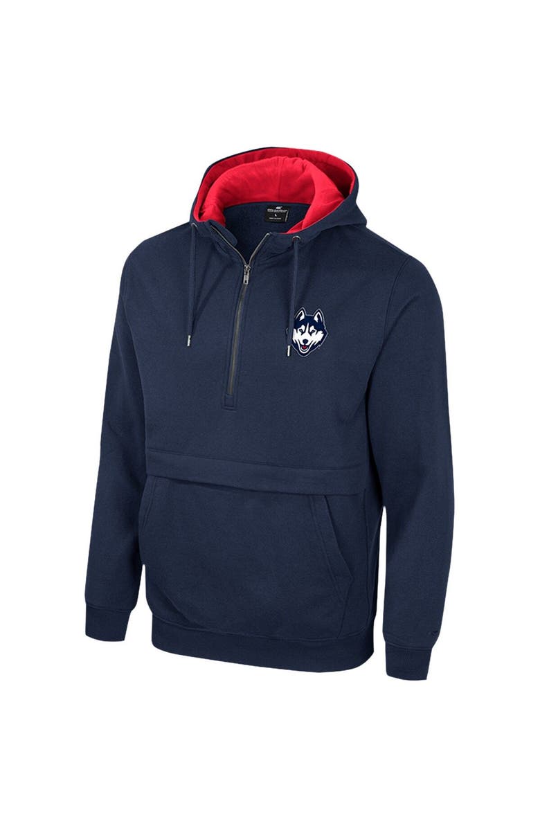 COLOSSEUM Men's Colosseum Navy UConn Huskies Half-Zip Hoodie, Alternate, color, Navy