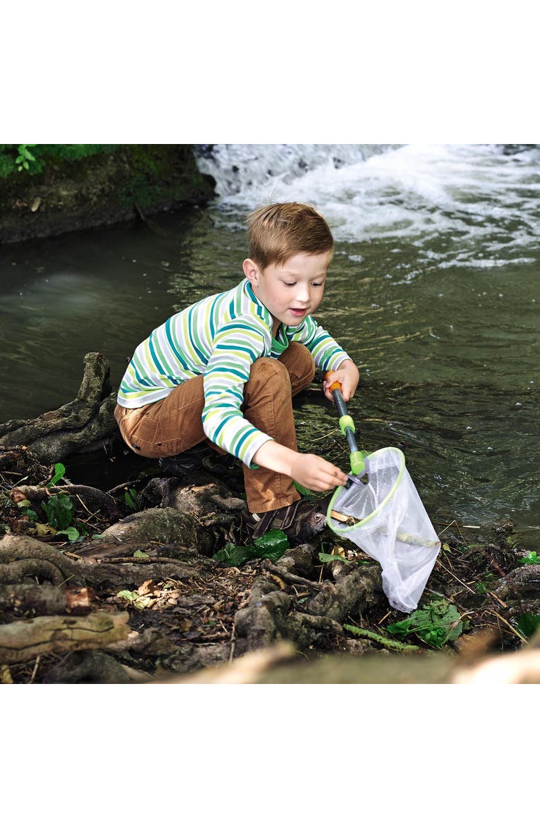 HABA Terra Kids - Scoop Net with Sturdy Adjustable Handle - Great for Land & Water, Alternate, color, Multi