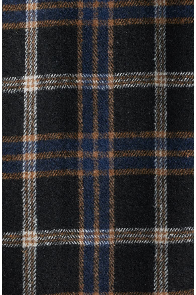 Richmond Check Faux Shearling Shirt Jacket, Alternate, color, BLUE/BLACK