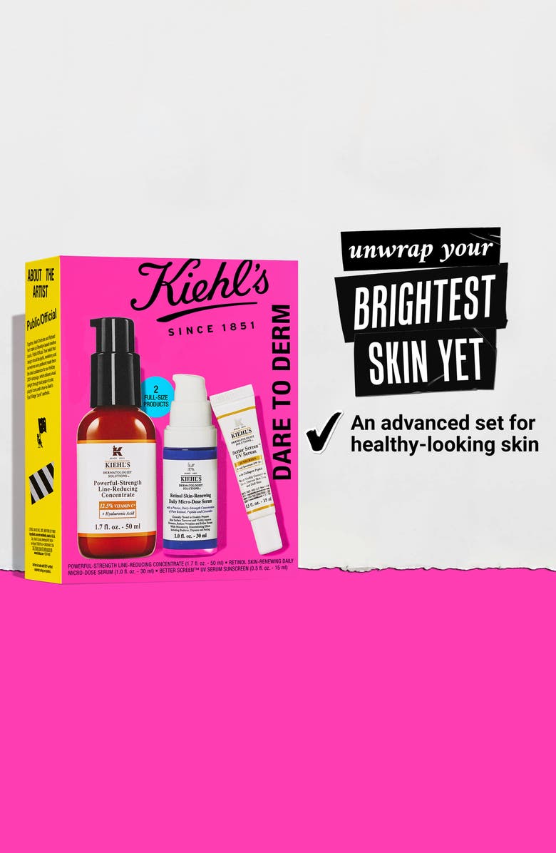 Kiehl's Since 1851 Dare to Derm Skin Care Gift Set $163 Value, Alternate, color,